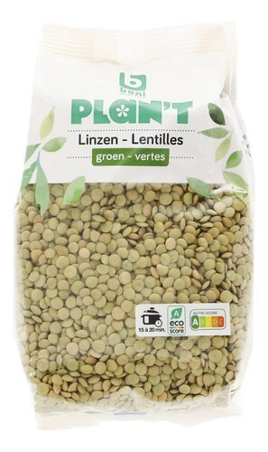 3988462 B PLAN'T lentilles vertes 500g – Image 1