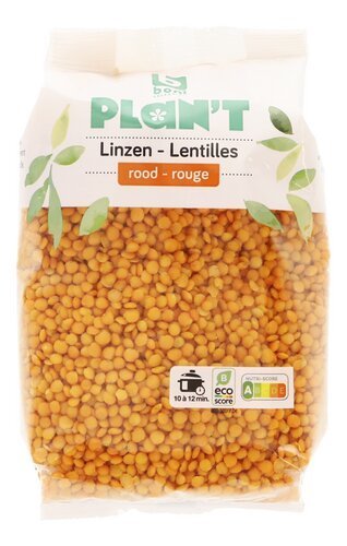 3988771 B PLAN'T Lentilles rouges 500g – Image 1