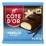 CÔTE D'OR vanille 4x47,5g