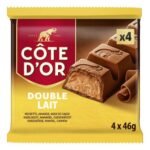 CÔTE D'OR Double Lait 4x46g