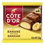 CÔTE D'OR bar lait banane 4x47,5g