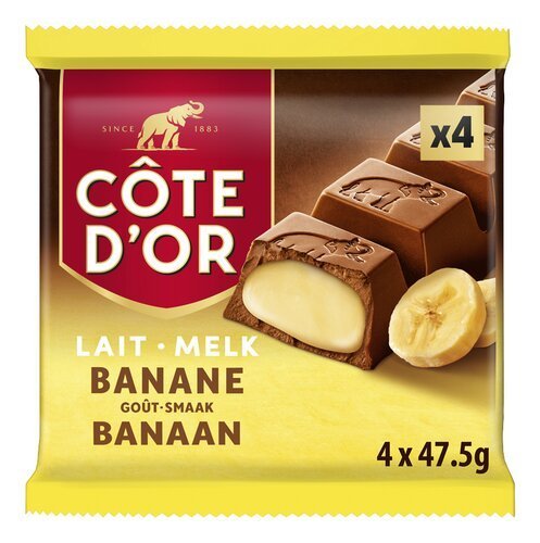 4028472 CÔTE D'OR bar lait banane 4x47,5g – Image 1