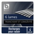 BONI recharges pour rasoir 4pc (1pc)