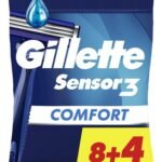 GILLETTE SENSOR 3 rasoir jet. 8+4gr 12pc (1pc)