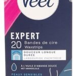 VEET Expert bandes cire Sensibles 20pc (1pc)