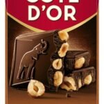 CÔTE D'OR Bloc noir noisettes 180g