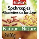 HERTA allumettes lardons nature 2x100g