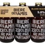 BIÈRE DES AMIS Blonde 5,8% 3x33cl