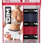 DIM Stretch boxer bl-ro-gr M 3pc