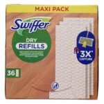 SWIFFER Lingettes dry wood refill 36pc