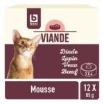 BONI chat mousse viande 12x85g