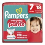 PAMPERS Baby dry pants T7 18pc