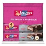 JACQUES barre lait mocca rum 4x47g