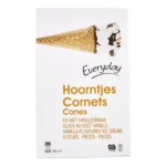 EVERYDAY Cornets glace vanille 8x120ml