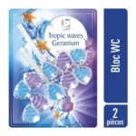 BONI bloc wc Tropic Waves&Geranium 2pc