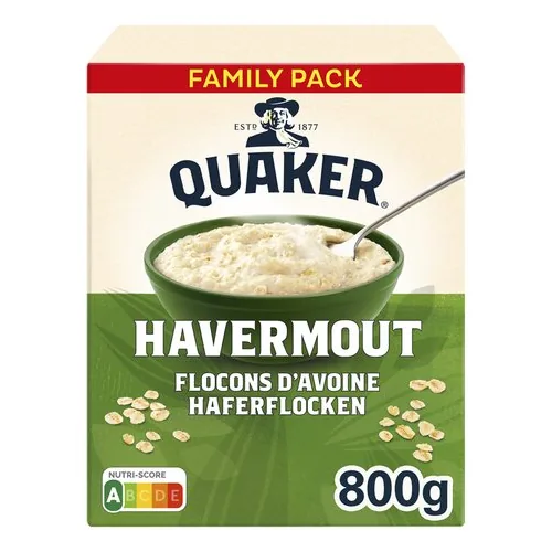 3513087 QUAKER flocons d'avoine 800g – Image 1