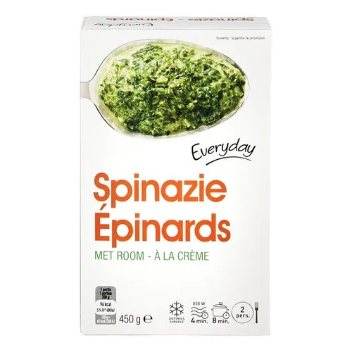 383912 EVERYDAY épinards crème 450g – Image 1
