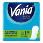 Vania Maxi Serviettes hygiéniques Comfort Super 16pc