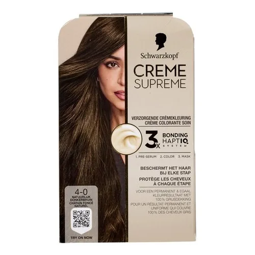 3927804 CREME SUPREME 4-0 Châtain foncé naturel (1pc) – Image 1