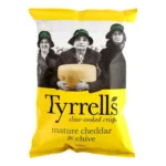 TYRRELLS chips mat. cheddar&chive 150g