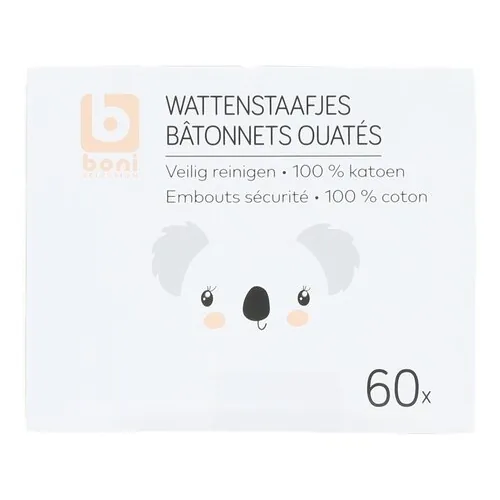 4023954 BONI bâtonnets ouatés bébé 60pc (1pc) – Image 1