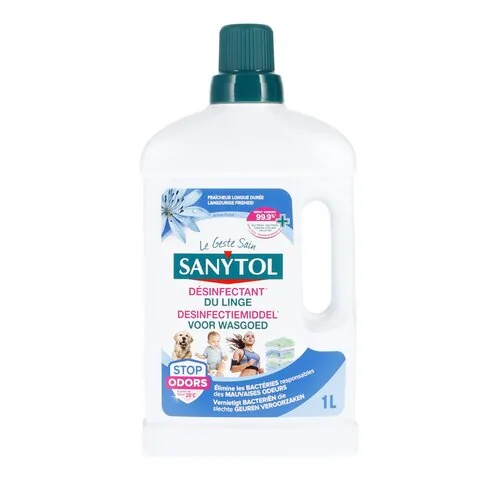 4098338 SANYTOL Désinfectant linge active fr. 1L – Image 1